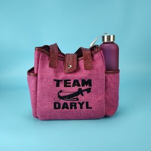 Eco One The Walking Dead OOAK Insulated Lunch Tote Pink + Container Ice Pack